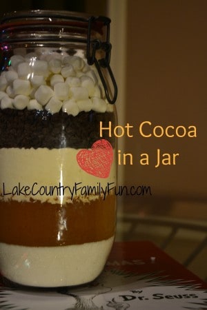 Hot cocoa in a jar Lake Country Family Fun
