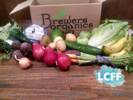 Brewers Organics Lake Country Family Fun Produce Box Fresh Vegetables Fruit