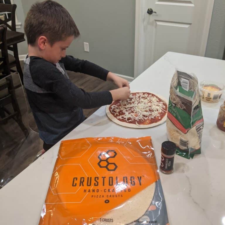 Family Pizza Night with Crustology Pizza Crusts