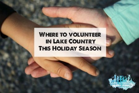 Holiday Volunteer Guide with logo Where to volunteer in Lake Country Family Fun(1) in need volunteer opportunities