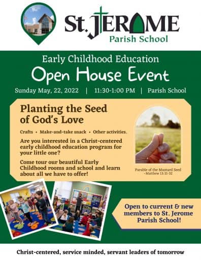 ST. Jerome Event open House may 2022
