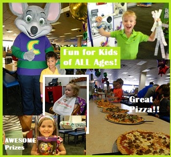 Chuck E. Cheese Review Cutler Collage