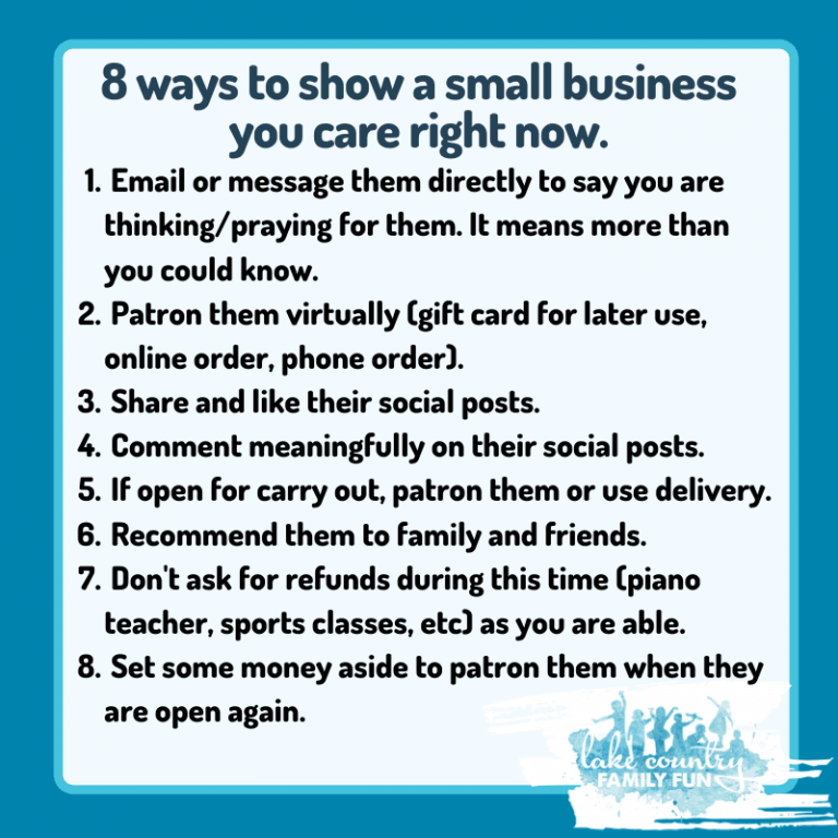 8 ways to help small business COVID