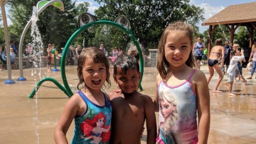 Nixon Park Splash Pad Hartland Wisconsin Lake Country Family Fun