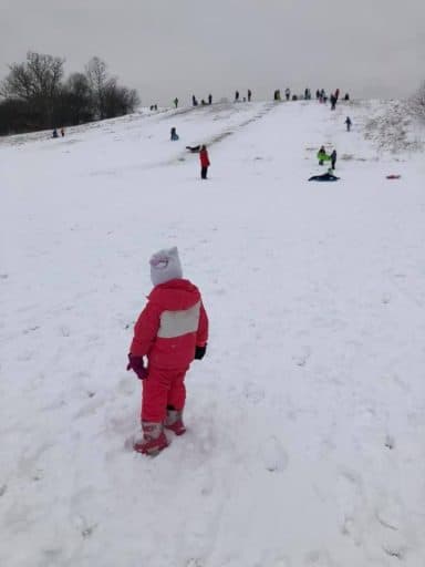 Wales Community Park sledding