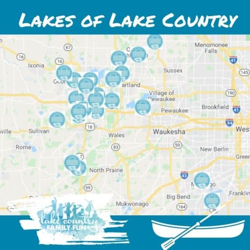 Map of the Lakes of Lake Country