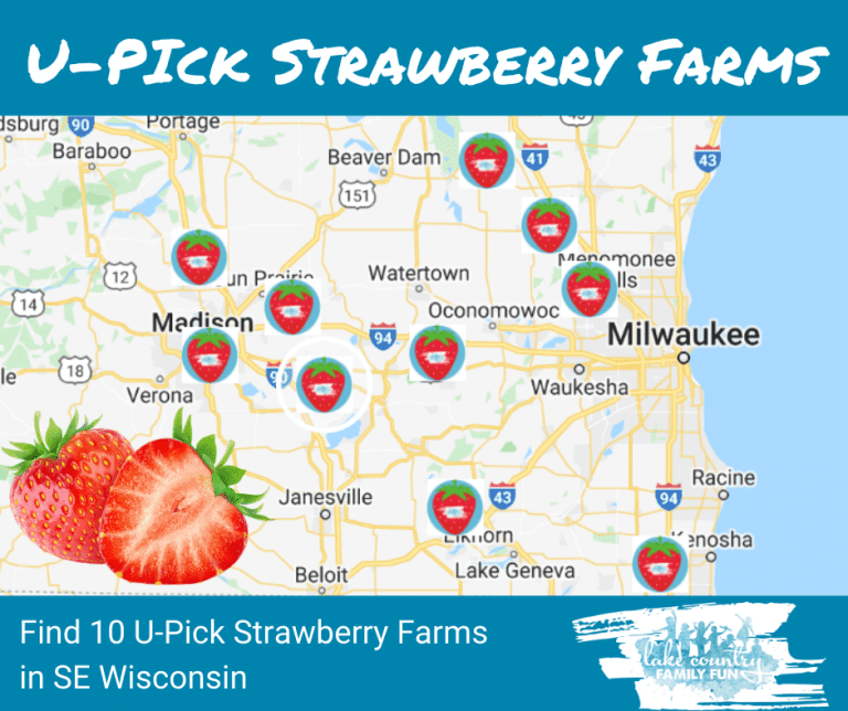 Strawberry U Pick farms SE WIsconsin