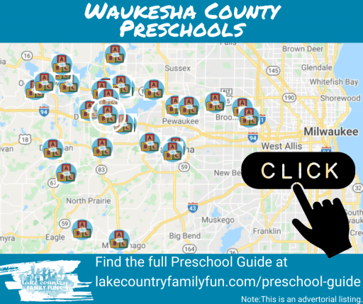 Preschool Map Waukesha COunty 2022