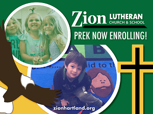 Zion Preschool Online Ad Hartland