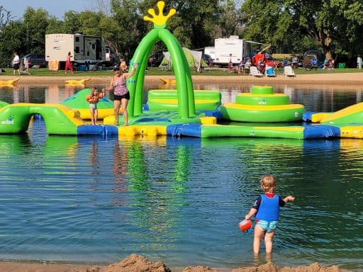 Things to Do at Riverbend RV Resort Watertown Camping Wibit Pond