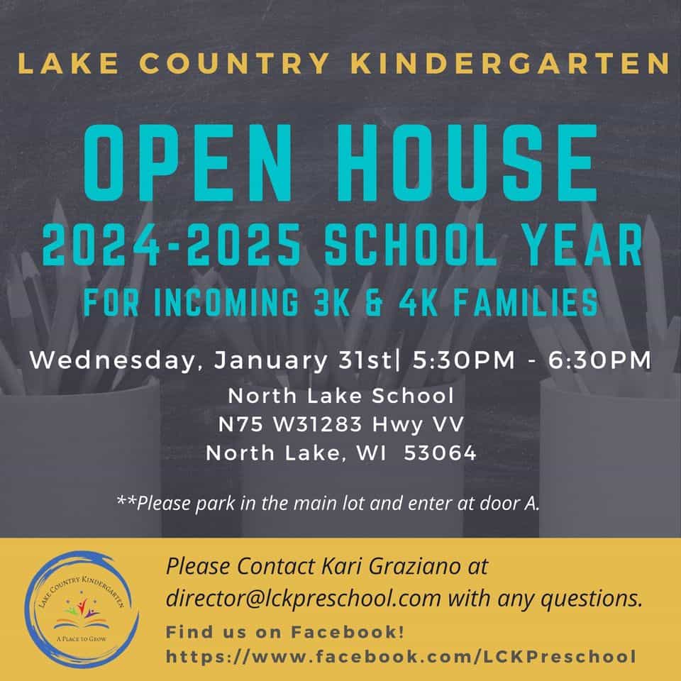 lake country kindergarten preschool open house