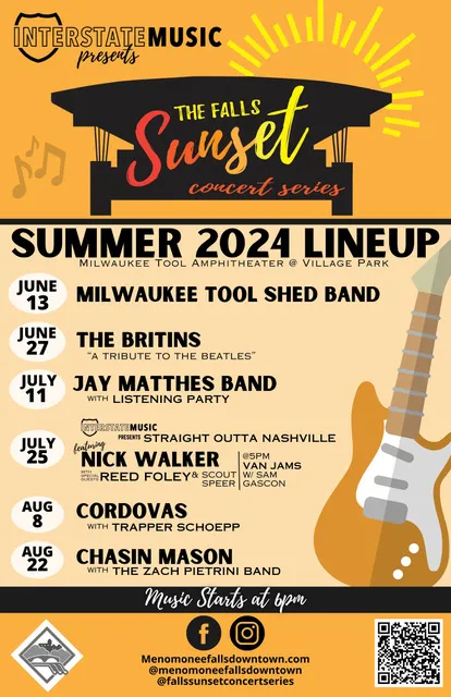 The Falls Sunset Concert Series summer 2024 lineup