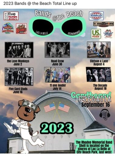 Bands at the Beach 2023 Graphic