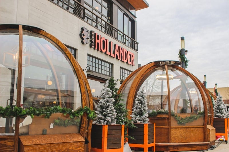 Cafe Hollander Hilldale Globes Outdoor Dining