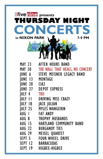 Nixon Park Concert Series 2024