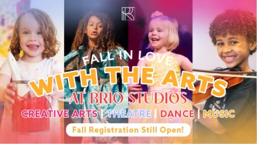 Brio Studios Fall In Love with the Arts Ad 560 x 315