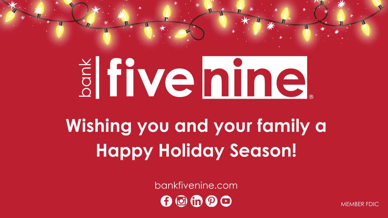 Happy Holidays! (1920 x 1080 px) Bank Five Nine