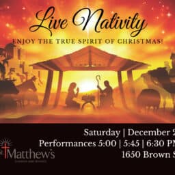 St. Matthews Oconomowoc Live Nativity 2024