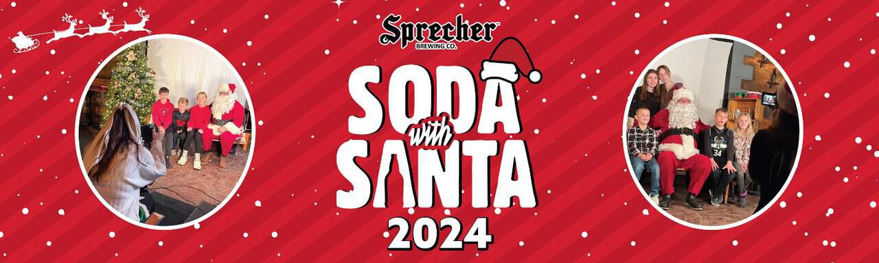 Soda with Santa Sprecher Root Beer