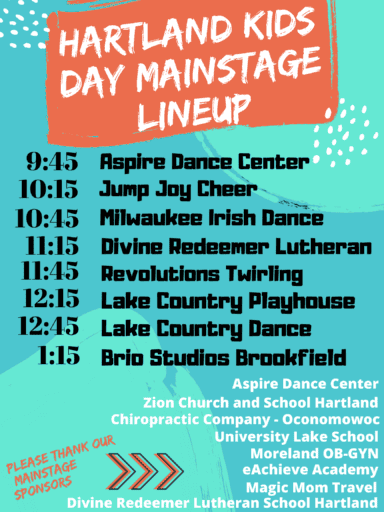 Hartland Kids Day Mainstage Lineup (1) 2024