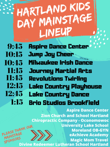 Hartland Kids Day Mainstage Lineup (2)