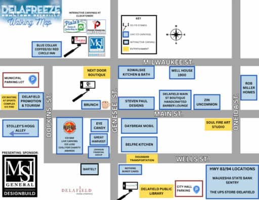 DelaFreeze 2025 Walking Map