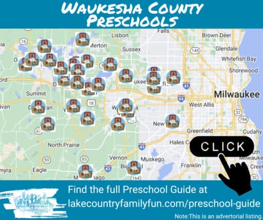 Preschool Map Waukesha COunty 2025