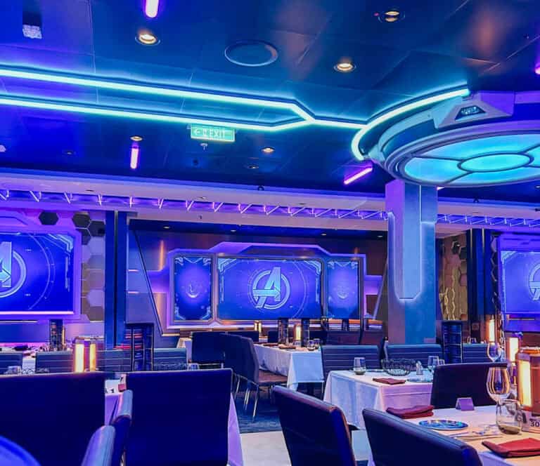 Disney Cruise with Emily Marvel restaurant, Disney Treasure