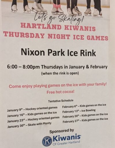 Nixon Park Hartland Ice Skating